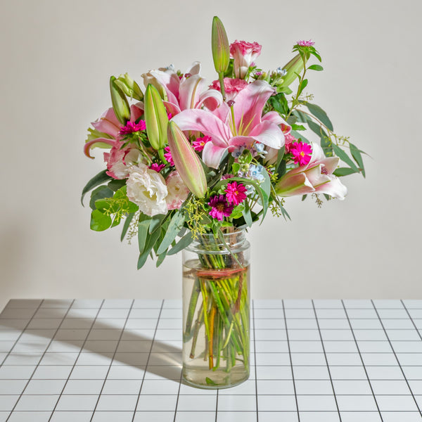 Soft Pink Lilies