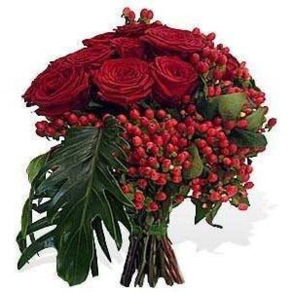 Red Roses Flowers With Green Foilage